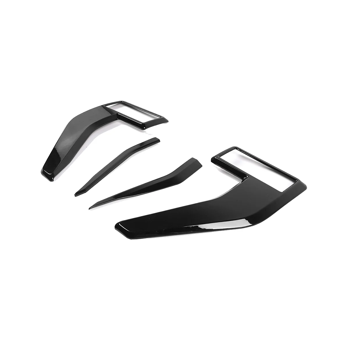 

4Pcs Car Side Vent Fender Trims Cover for Ford F150 F-150 2021-2023 Front Vent Fender Badge Emblem Stickers Black