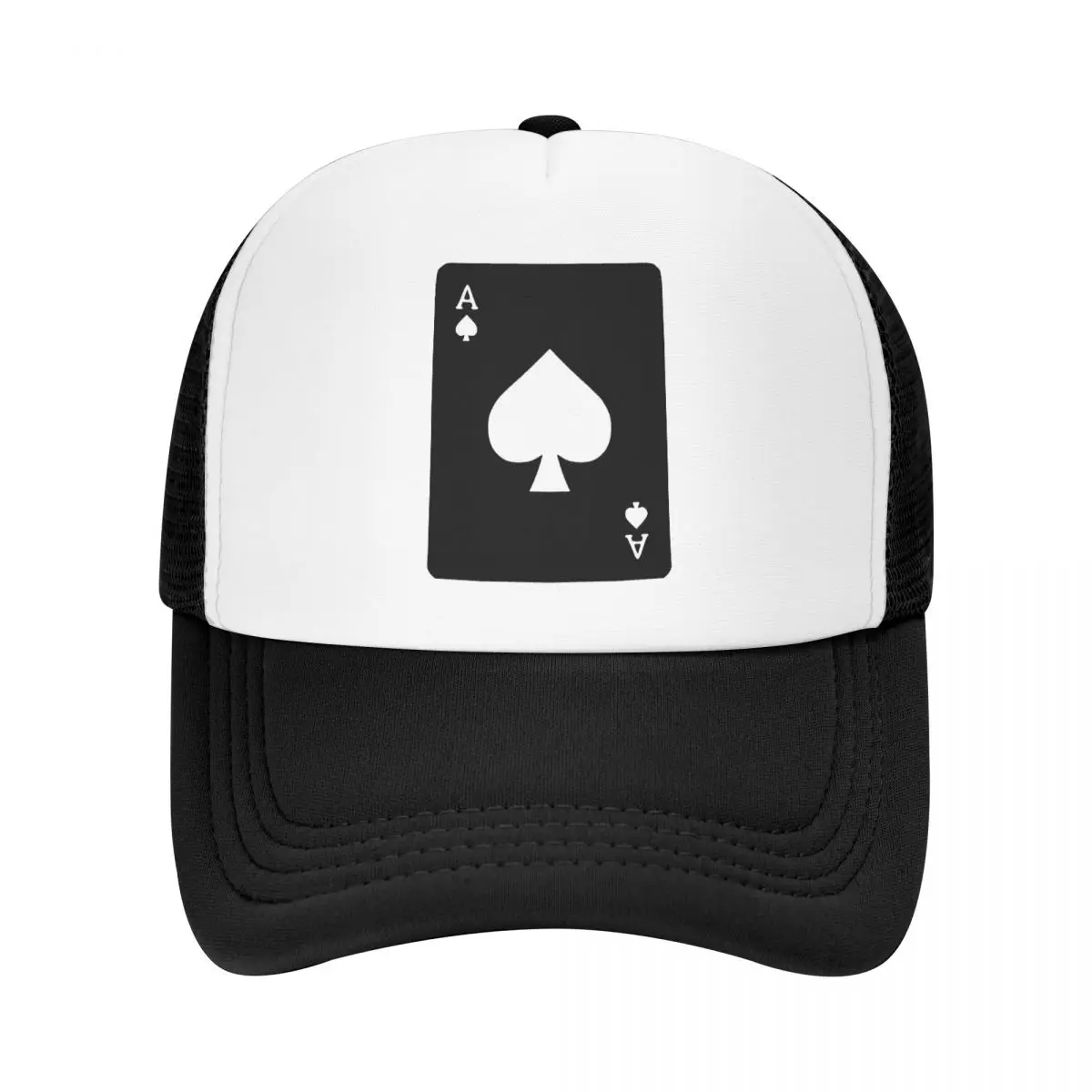 

Fashion Ace Of Spades Poker Trucker Hat Men Women Adjustable Unisex Playing Card Game Baseball Cap Summer Snapback Caps