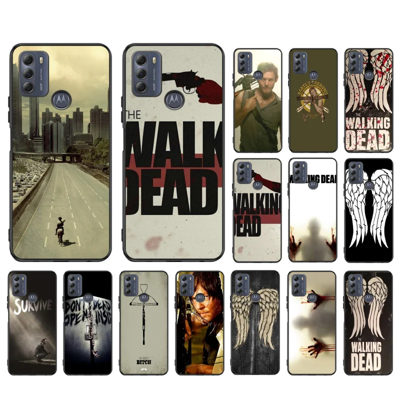 

The Walking Dead Case for Motorola G22 G60 G52 G100 G Stylus G30 G10 G20 G50 GPure E32 E20 E40 E7Power Edge20 lite Pro OneAction