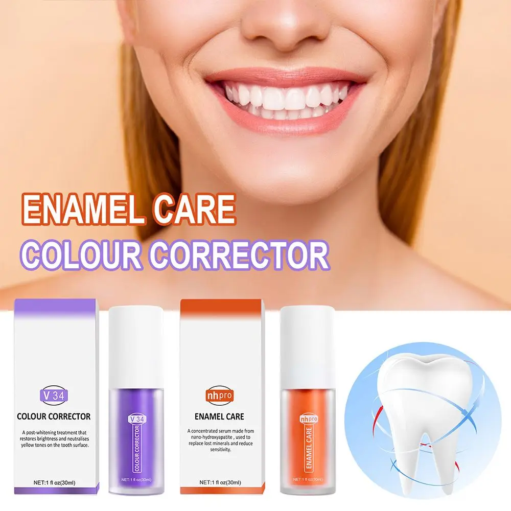 

V34 Colour Corrector Teeth Whitening Sensitive Teeth Toothpaste Stain Removal Mouth Breathing Freshener Tooth Cleaning