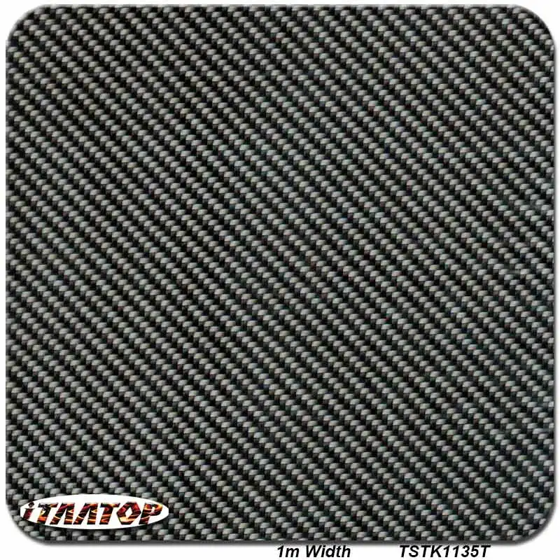 

iTAATOP TSTK1135T Black and Transparent Carbon Fiber Pattern 1m*10M Hydrographic Film Water Transfer Printing Film