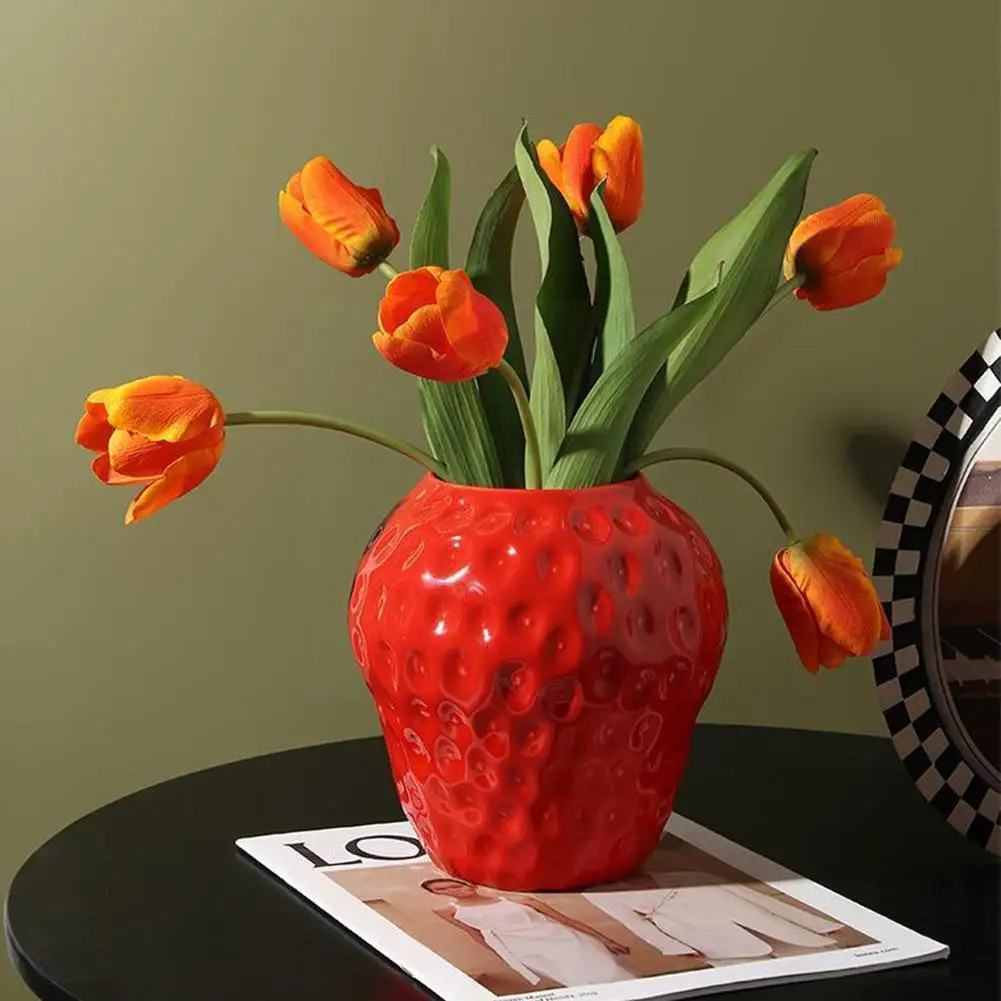

Керамические вазы для клубники в винтажном стиле, цветочный горшок, ваза, декоративный цветок, Офисная композиция, ежедневное украшение, подарки L3T8