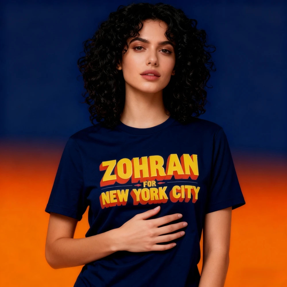 Фото Zohran Mamdani for NYC Mayor Merch Shirt Zohran Mamdani Support T-Shirt Последний современный модный стиль Мужчины Женщины Унисекс Хлопковые топы №1
