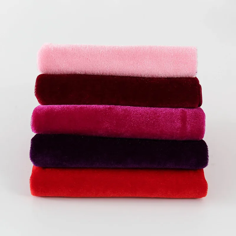 5 шт. 50x50 см однотонная бархатная ткань 100% хлопок для одежды Детское платье шляпа