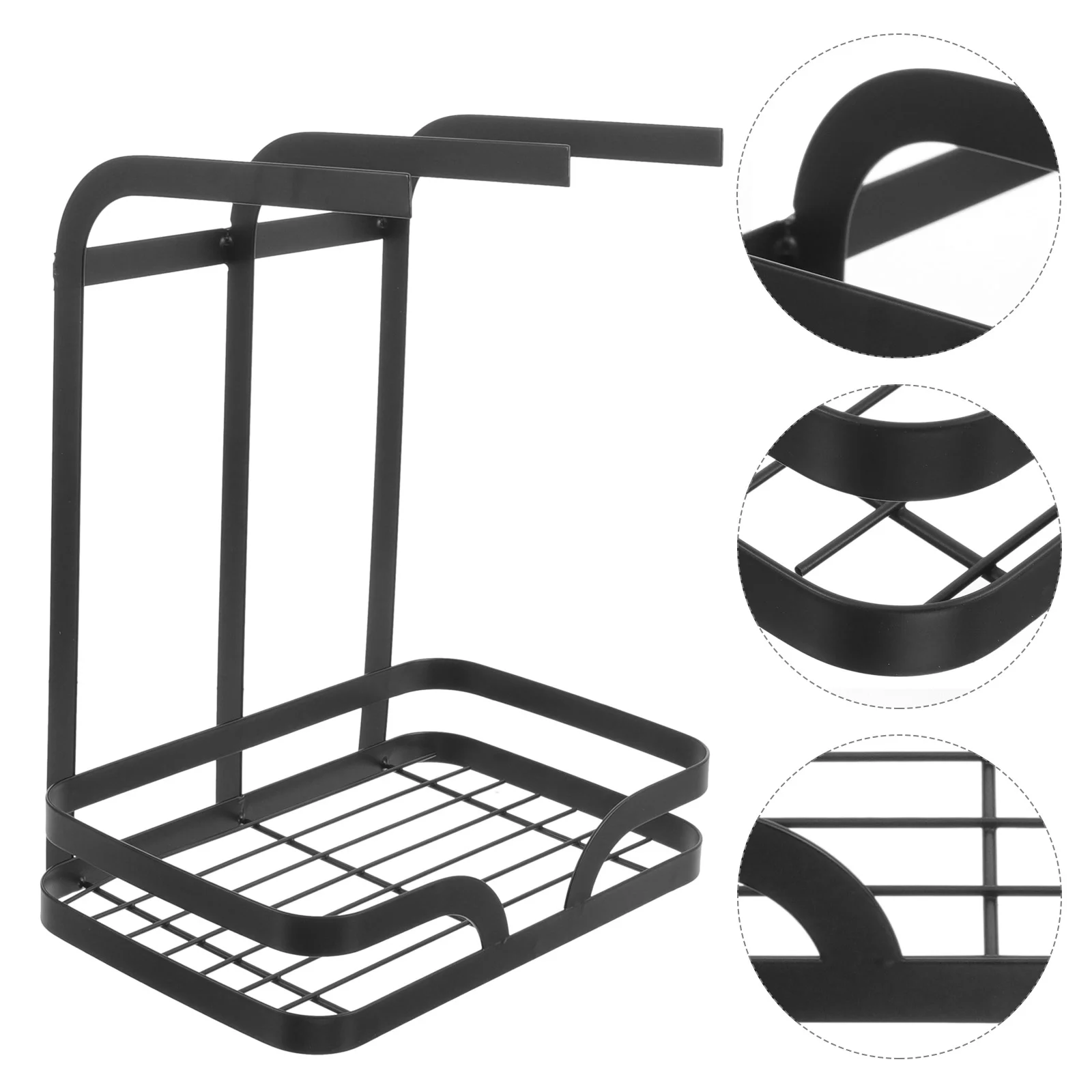 

Organizer Dish Rack Metal Sponge Sink Holder Drain Washing Cloth Shelf Kitchen Stainless Steel Window