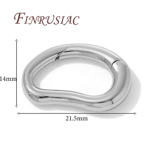 Позолоченные карабины FINRUSIAC для бижутерии 2 шт