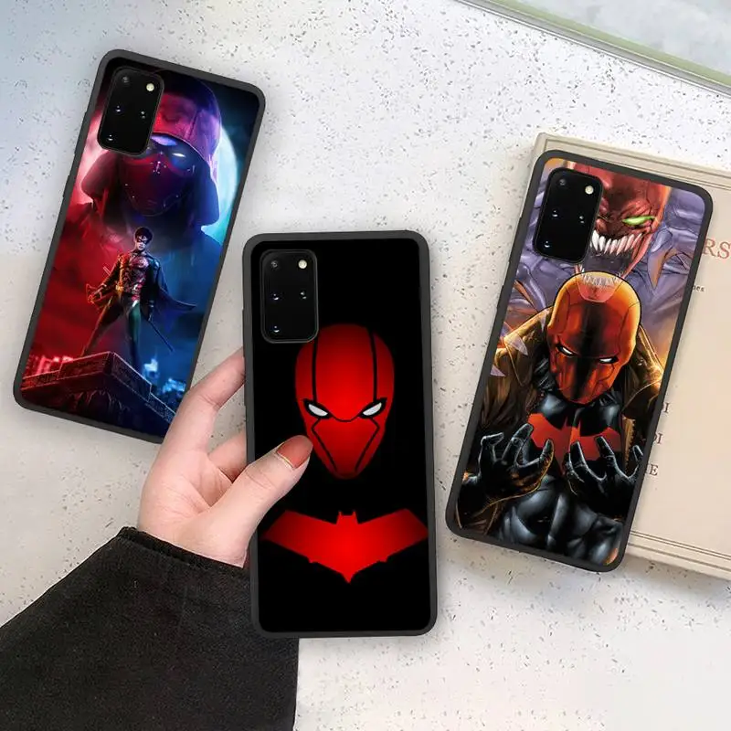 Bandai DC Red Hood Phone Case Soft For Samsung Galaxy Note20 ultra 7 8 9 10 Plus lite M21 M31S M30S M51 Cover