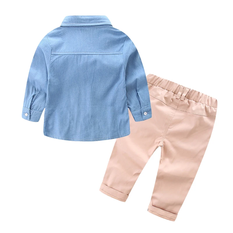 Детский комплект одежды с длинным рукавом на пуговицах