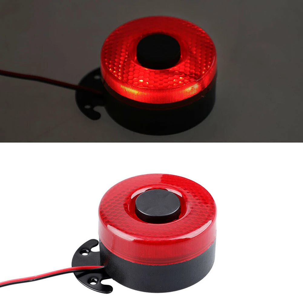 

Backup Alarms Reversing Horn Replacement Universal W/ LED Light 105 DB 12-24V Accessories Beep Modified Red&Black
