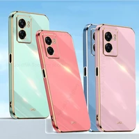 candy color soft silicone plating case for oppo a57 2022 a36 a96 a93s a16 a93 a74 ultra thin electroplated lens protective cover