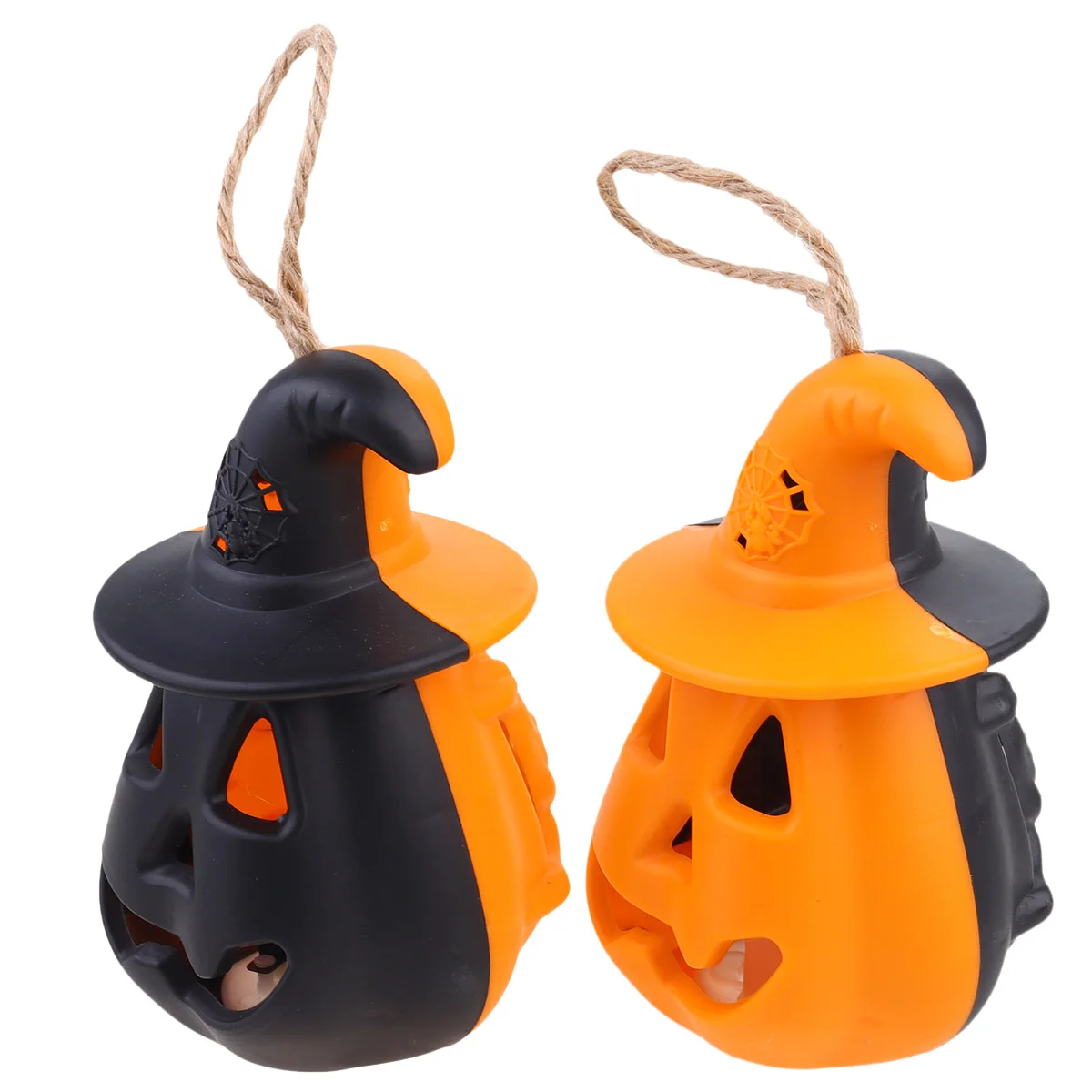 

2Pcs Pumpkin Festival Decoration Ornaments Lamp