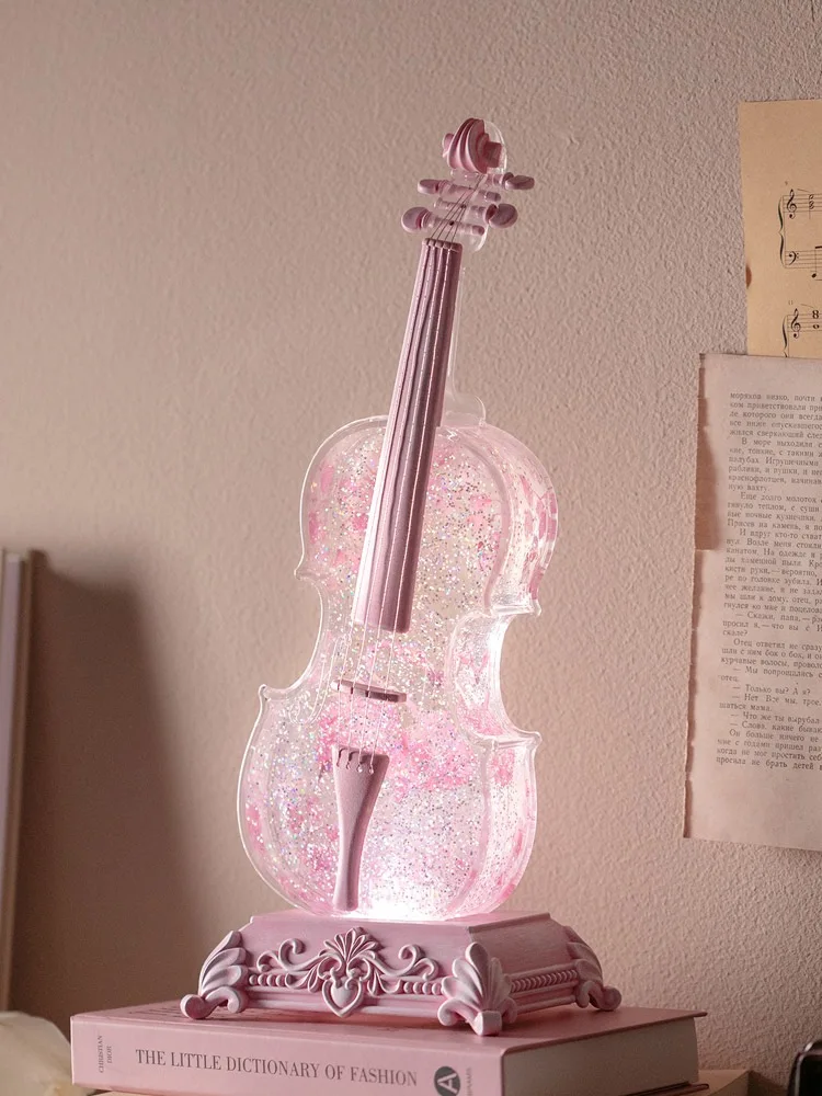 

Violin Bluetooth Snowflake Music Box Princess Crystal Ball Girls Birthday Gift