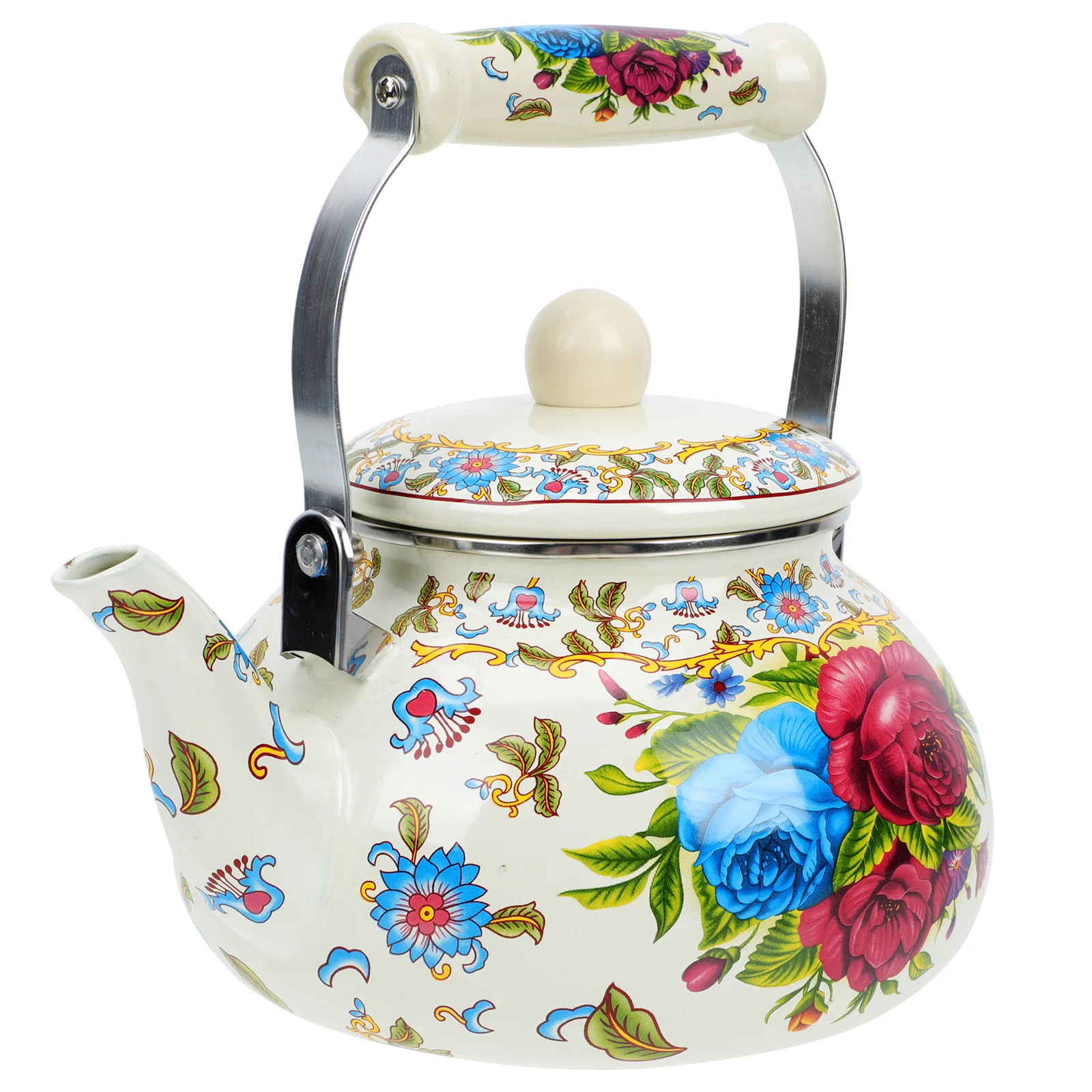 

Эмалированный чайник с подогревом воды, креативный чайник для заваривания, домашний кухонный чайник из нержавеющей стали