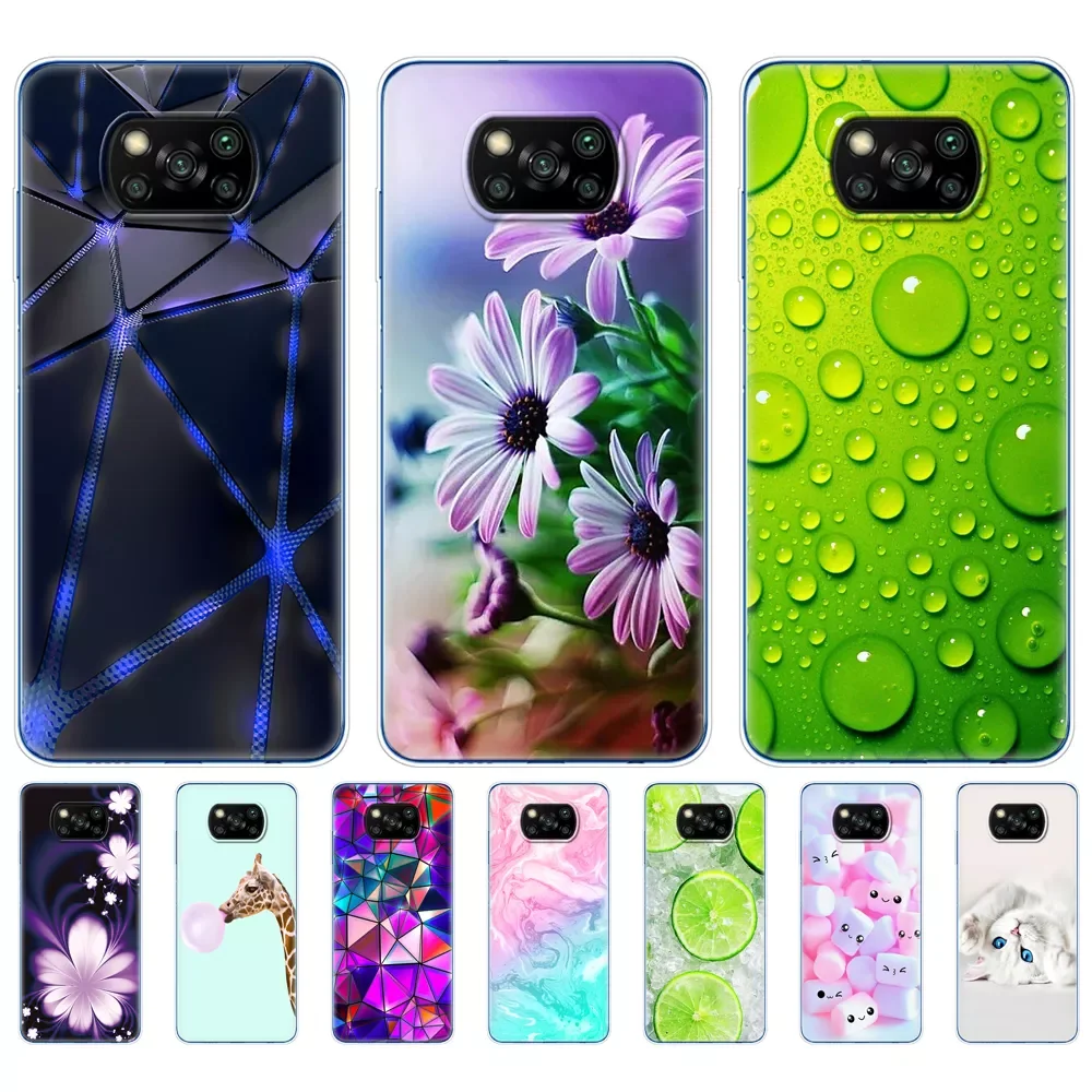 

For Xiaomi Poco X3 NFC Case Silicon Soft Back For POCO X3 Pro Case TPU Bumper for Poco X 3 PocoX3 NFC 6.67'' Global Phon