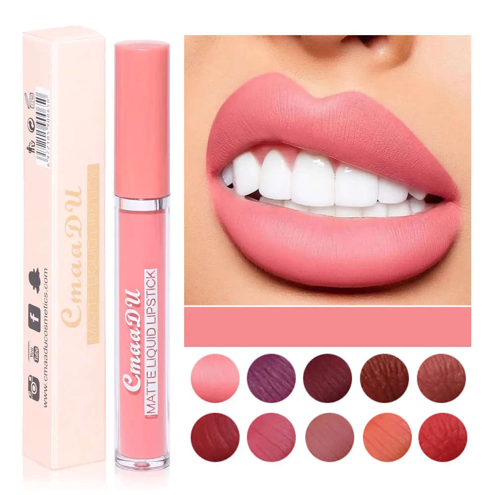 

Silky Lip gloss Waterproof Long Lasting Nude Velvet Liquid Lipstick Matte Makeup Red Lip Tint Matte Lip Gloss Korean Cosmetics