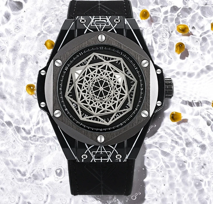 Женские кварцевые часы с силиконовым ремешком Модные индивидуальные мужские