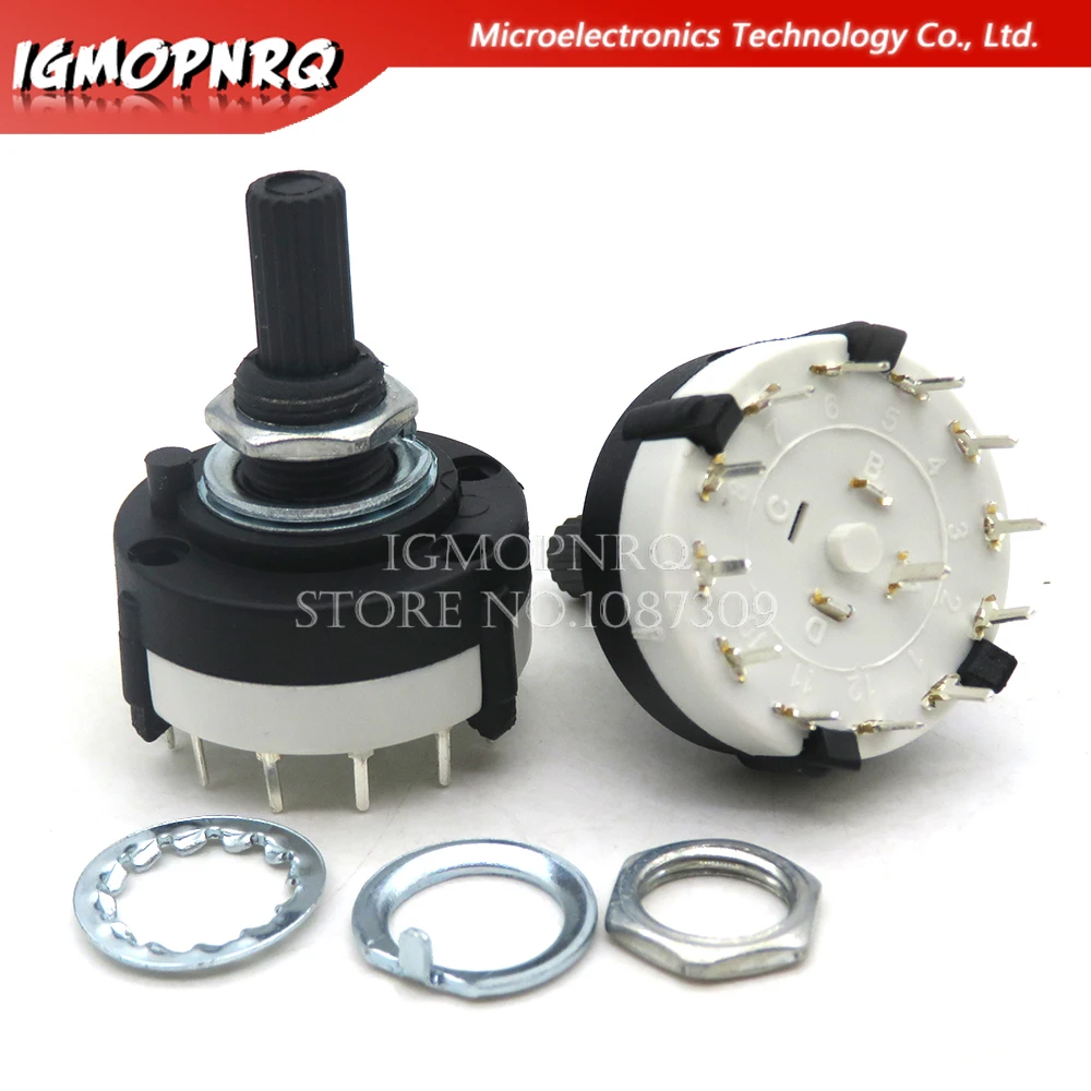 Переключатель поворотного канала RS16 RS26 на выбор, одноуровневый семейный селектор, 1P12T 2P6T 3P4T 4P3T Переключатель поворотного канала RS16 RS26 на выбор, одноуровневый семейный селектор, 1P12T 2P6T 3P4T 4P3T