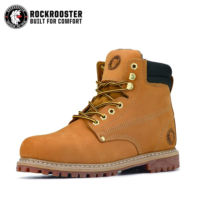 Work Boots Nubuck Genuine Leather Ankle Boots Goodyear Outso