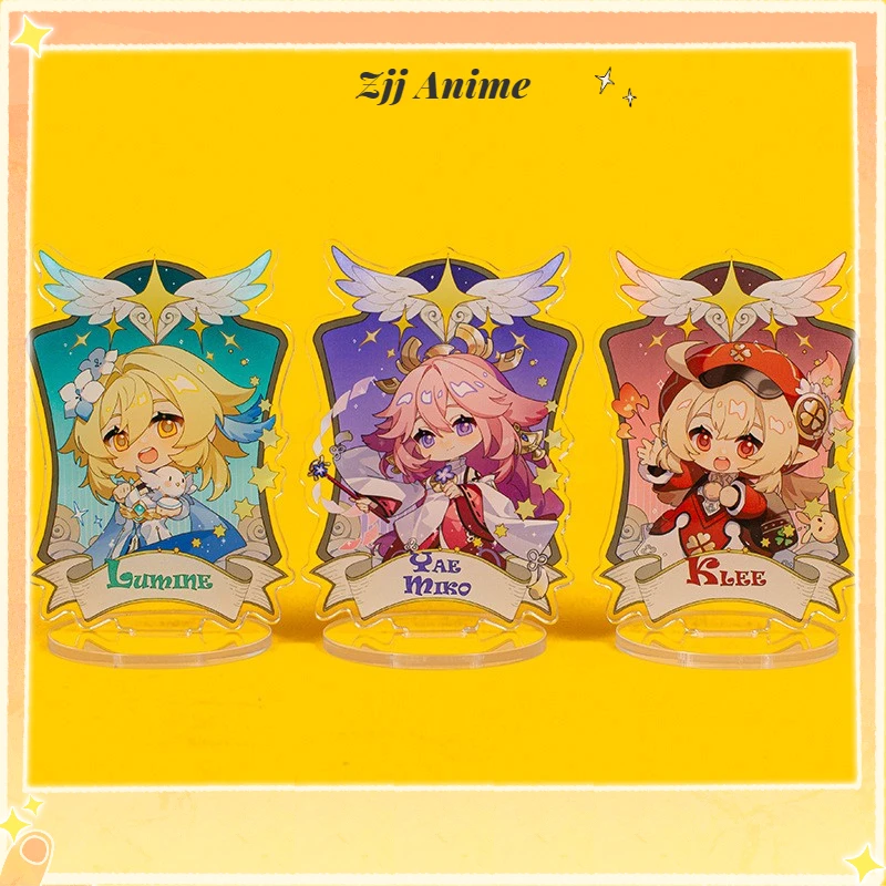 

Anime Genshin Impact Arataki Itto Yae Miko Kazuha Kamisato Ayato Gorou Acrylic Stand Model Plate Desk Decor Standing Sign Gifts