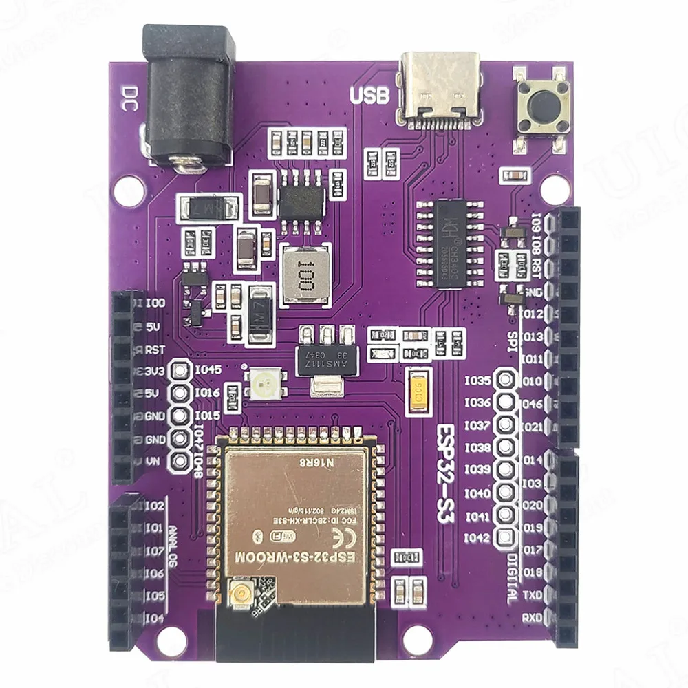 Умная Плата расширения для Python IDE с ESP32 S3 N16R8 IPEX модуль Wi-Fi универсальное