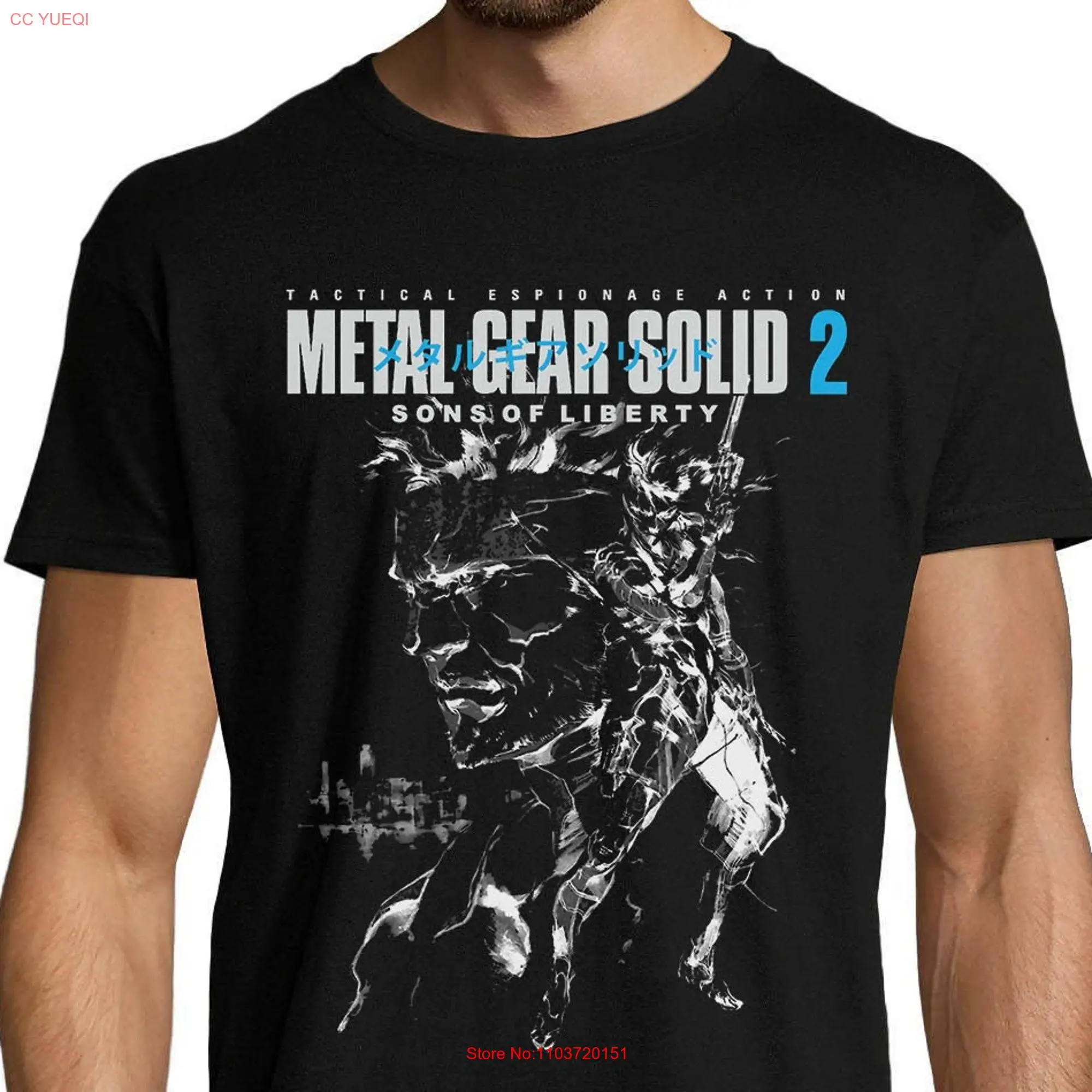 Мужская хлопковая футболка с длинным или коротким рукавом и металлическим