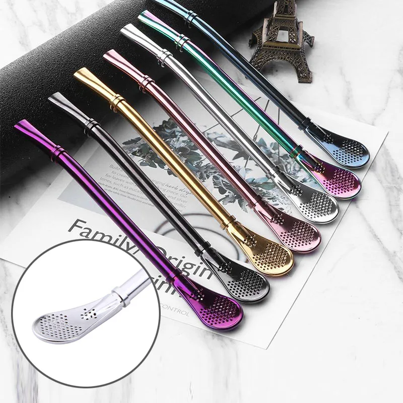 

Соломинки для чая Yerba Mate, многоразовые моющиеся столовые приборы из нержавеющей стали, для бара, кухни