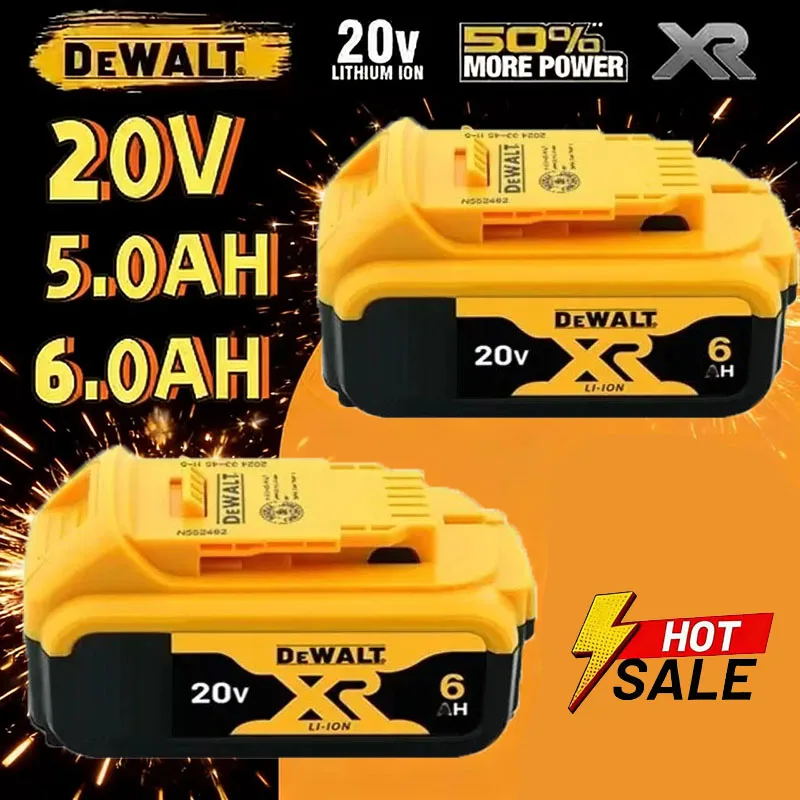 Фото Оригинальный аккумулятор DeWALT 20В/60В 6Ач 9Ач MAX FlexVolt для электроинструментов DCB606 DCB205 DCB206 DCB209 DCB182 с зарядным устройством №1