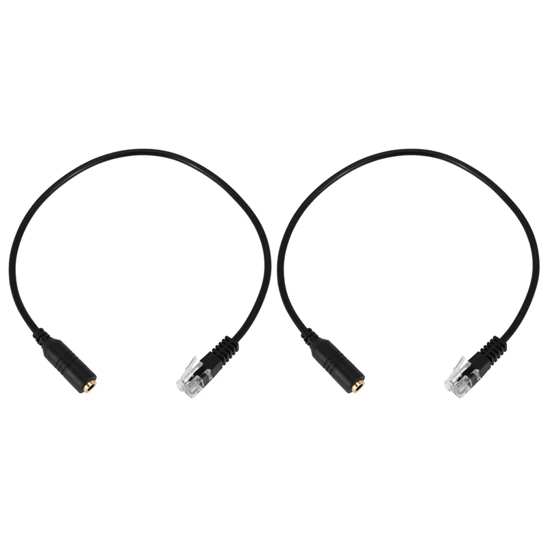 

2x3,5 мм штекер к RJ9 для гарнитуры Iphone для кабеля адаптера офисного телефона