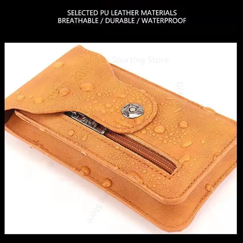 Кожаный чехол для телефона Samsung F55 F15 C55 F34 с откидной кобурой поясная сумка Galaxy F54 F14