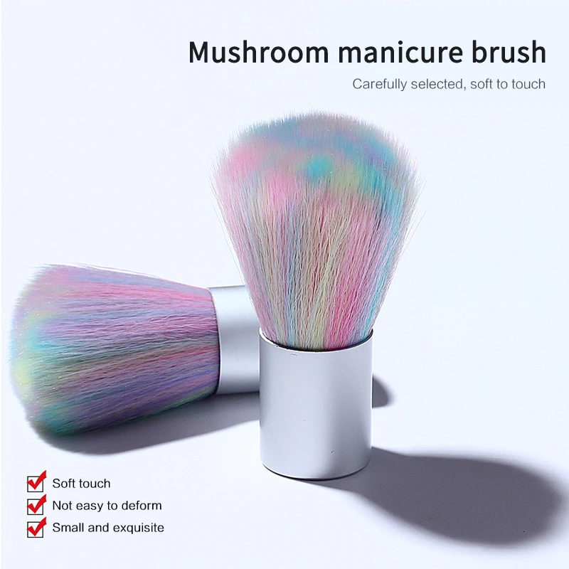 Nail Cleaning Brush Tool Remove Dust Powder Brush Nail File Art Manicure Pedicure Acrylic Makeup Brushes Nail Care