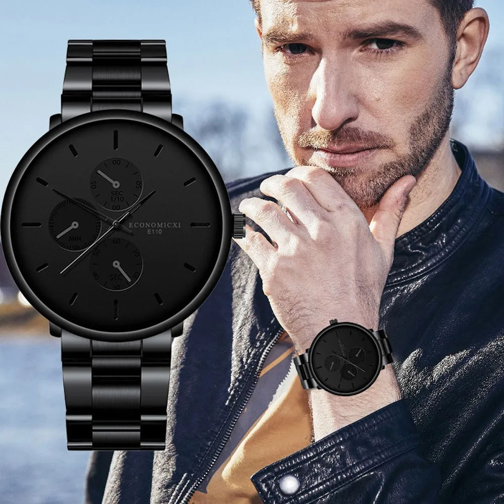 

Belt Sport Watch Steel Watch Business Men Men's Quartz Wrist Men's Watch Womens Watches