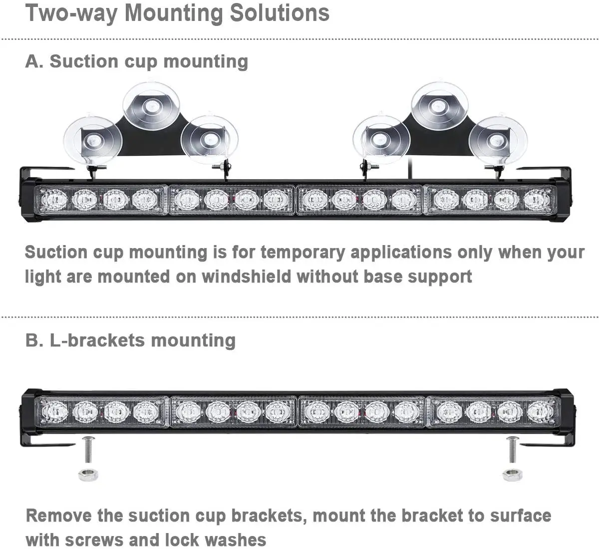 2 в 1 аварийная мигающая светодиодсветодиодный световая балка для грузовиков