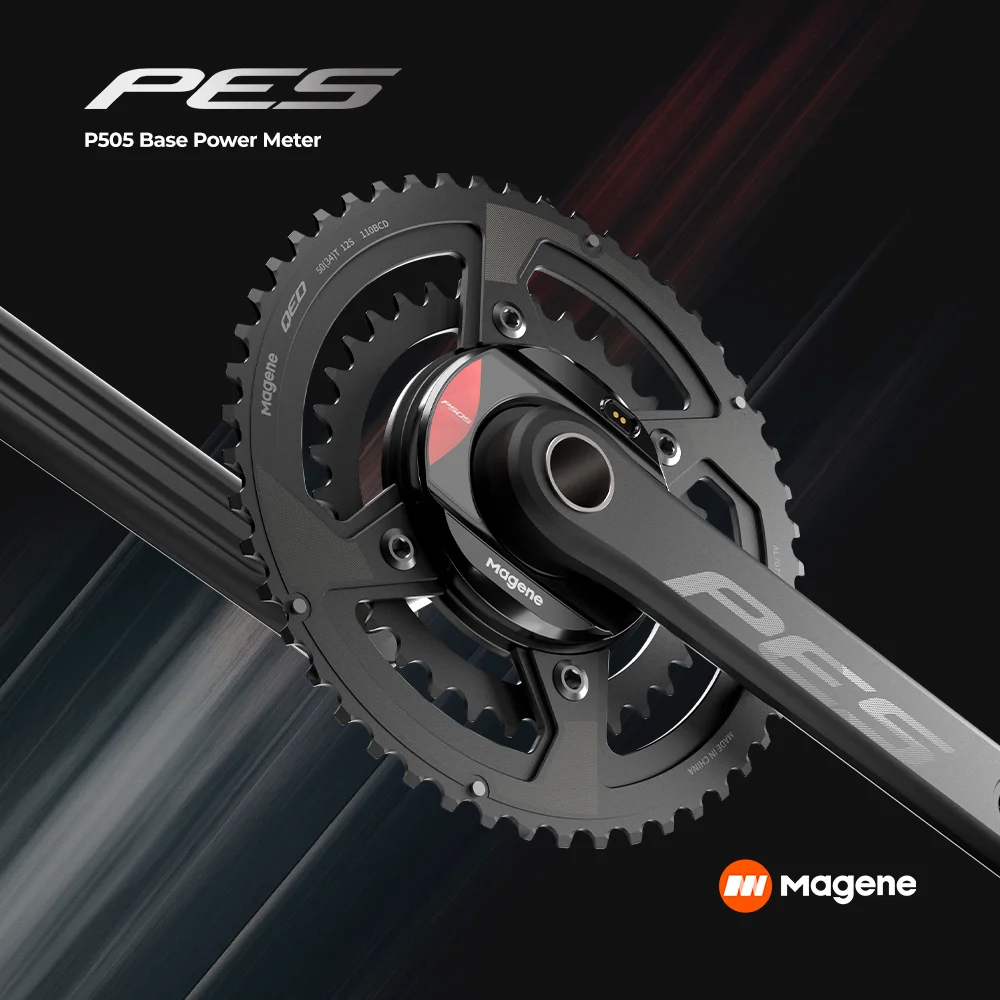Magene Power Meter PES P505 Base 4 Bolt 110BCD 24mm Cadence Pedal Balance Ant Steel Spindle Crankset Chainring for Shimano Sram