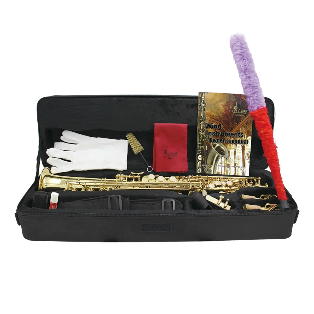 SLADE прямой саксофон-сопрано высококачественный латунный B плоский саксофон