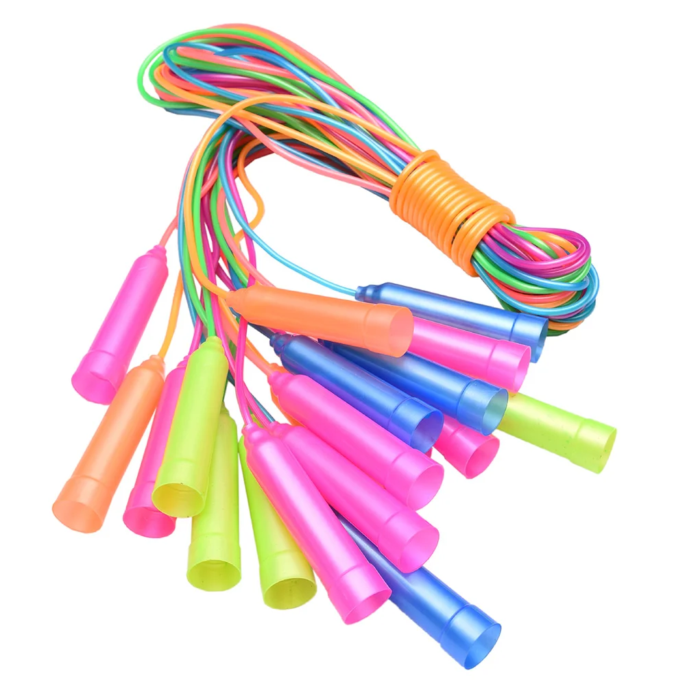 

8 Pcs Colorful Plastic Skipping Rope Kids Toddler Playset Outdoor Exercise Equipment Toys Jump Ropes Jumping Fitness Children