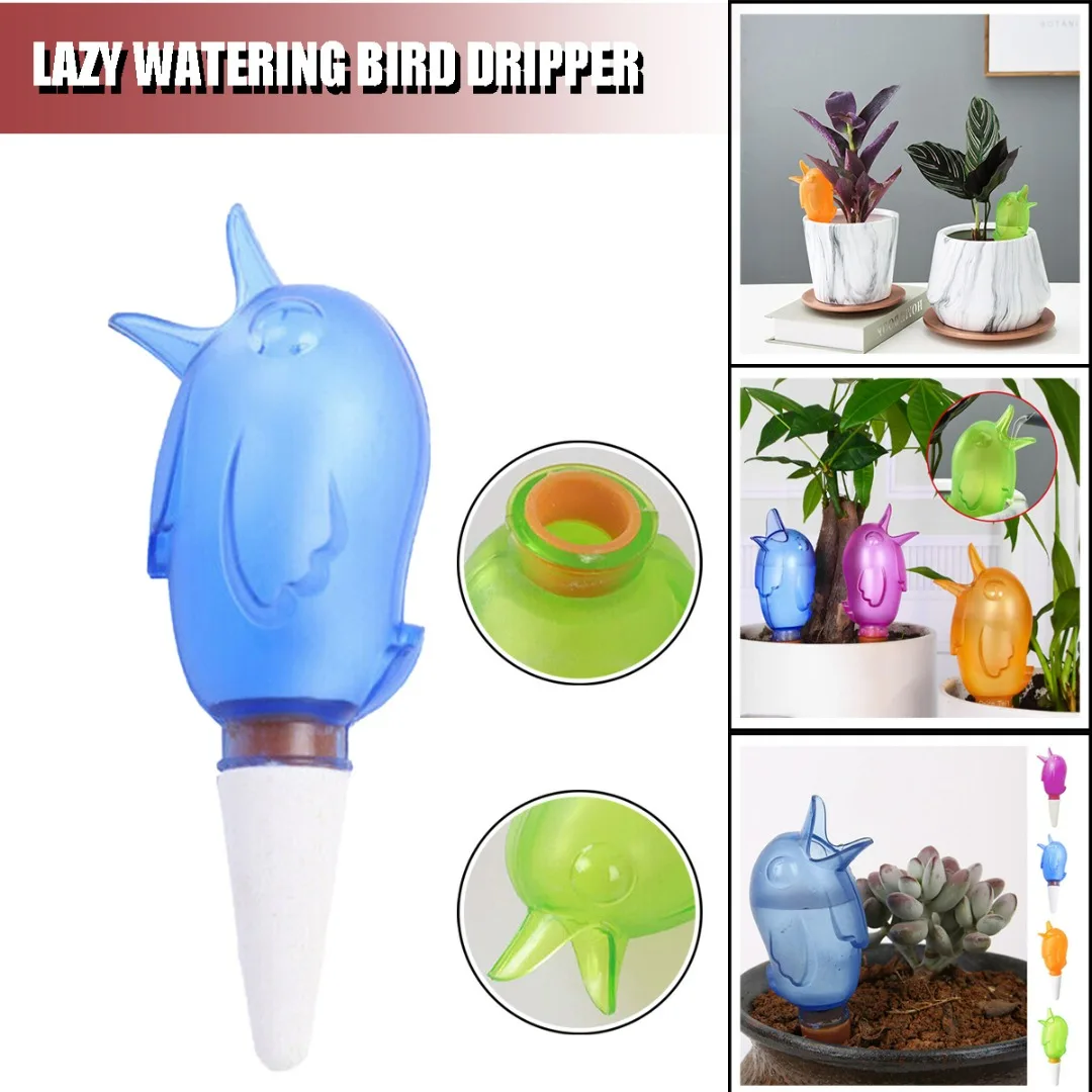 

1PC Cute Bird Shape Plant Self Watering Spikes Pot Plant Drip Watering Irrigation Garden Tool Automatic Watering Device