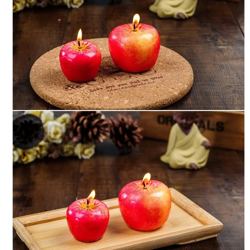 

Home Red Apple Shape Modeling Techniques Scented Candles Apple Decorations Birthday Christmas Party Fruit Candles Decoration New