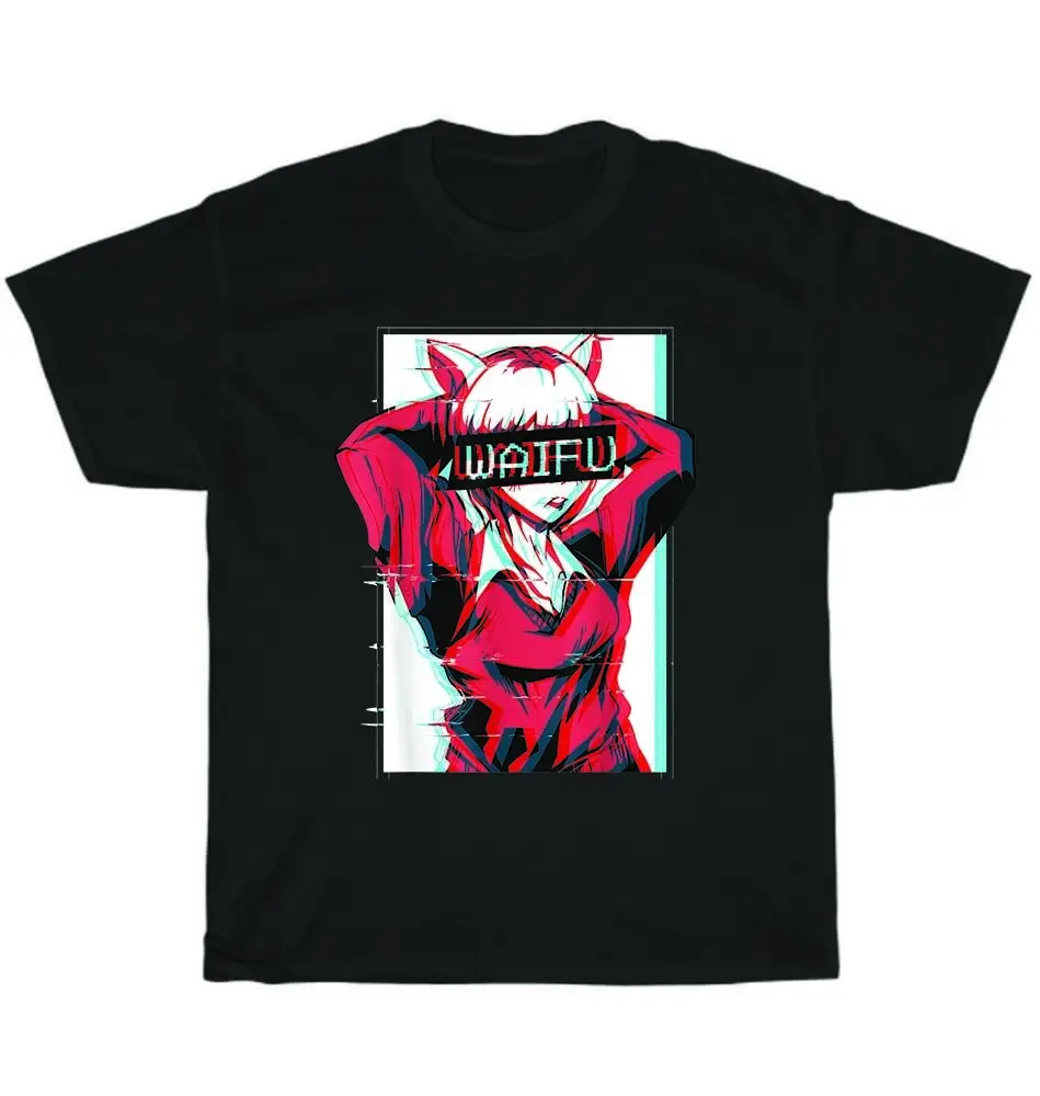 

Waifu Neko Anime Cat Girl Japanese Aesthetic Vaporwave T-Shirt Tee Gift