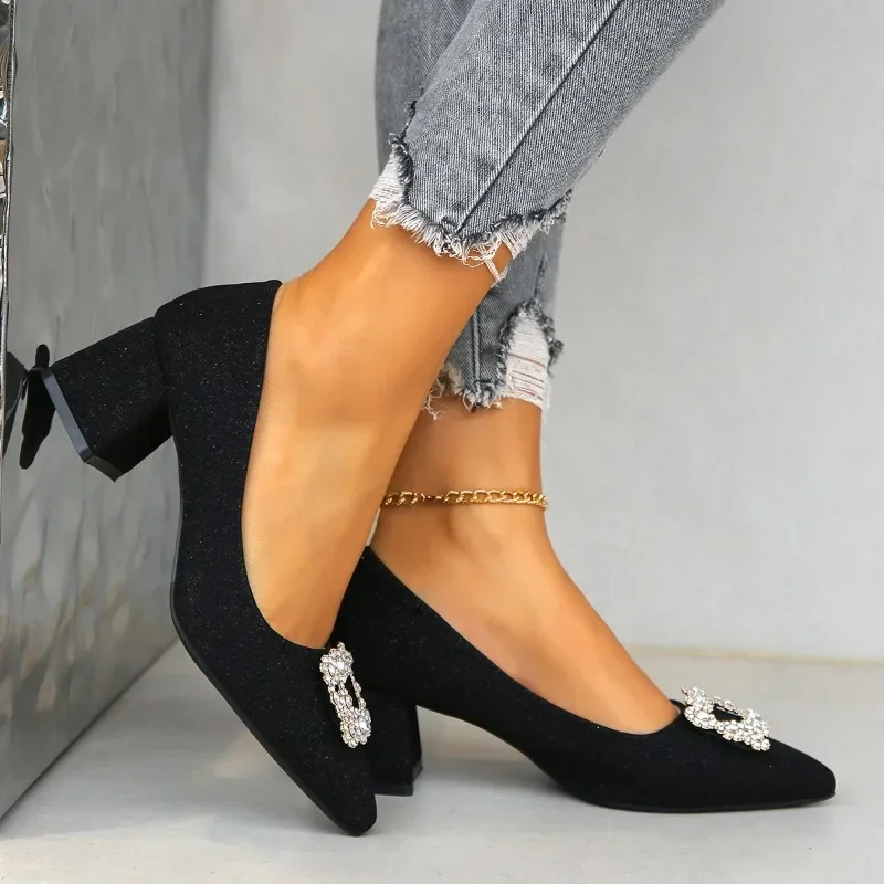 Женские туфли на высоком каблуке туфли-лодочки с острым носком и закрытым Яркие