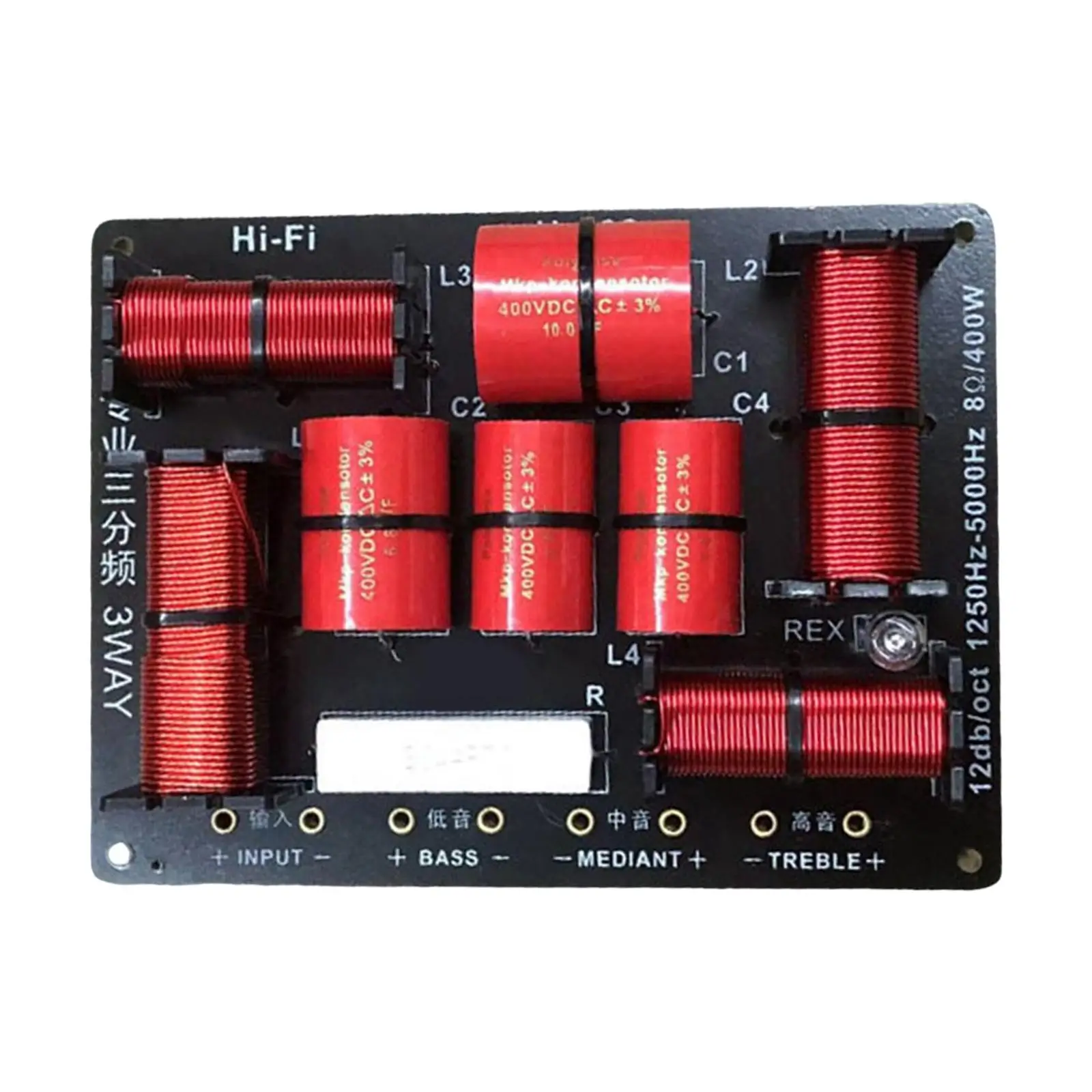 

Frequency Divider High Pitched Protection Audio Crossover for DIY KTV Stage Speaker Woofer
