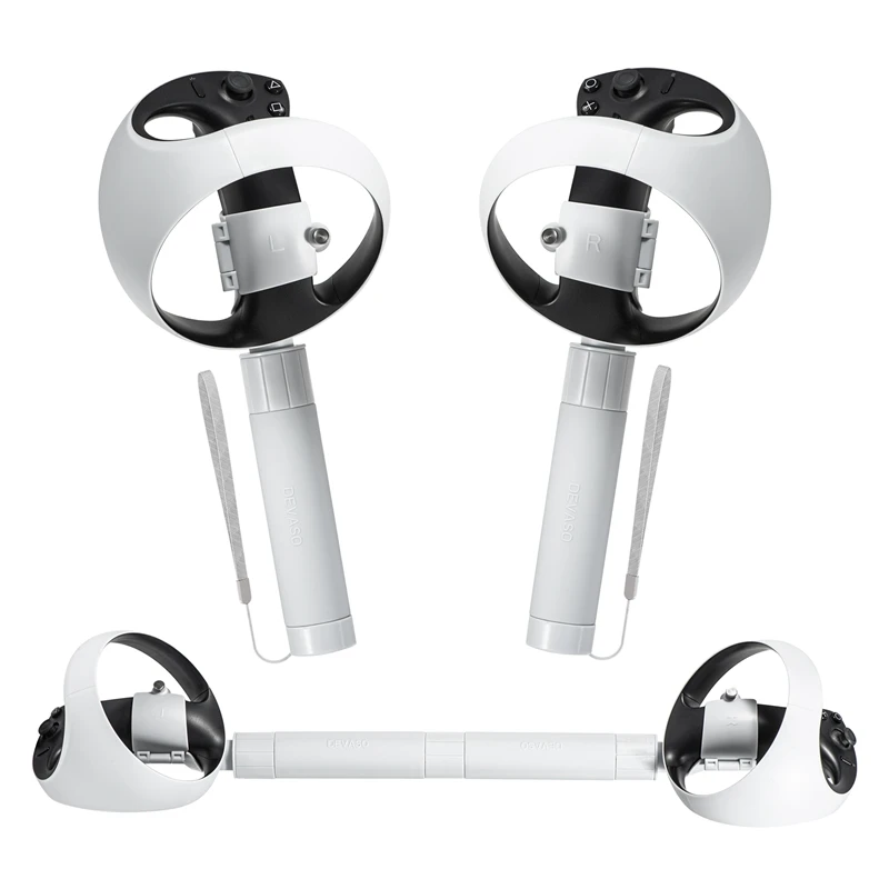 

VR Controllers Long Stick Handle Dual For PSVR2 Sword Tennis Table Games Golf Grip Playing Beat Saber Games Parts