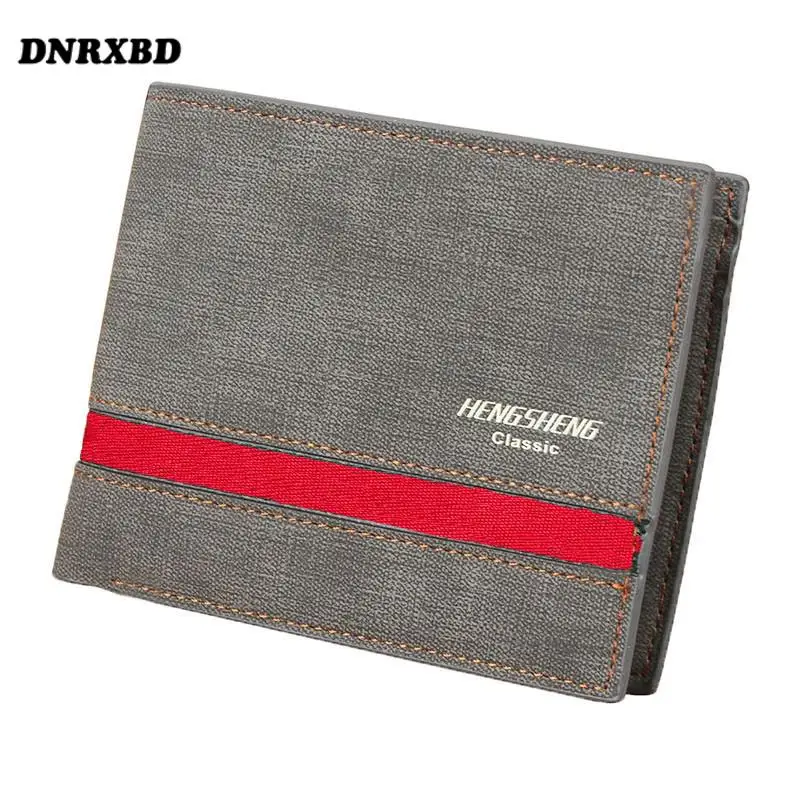 Складной кошелек для мужчин маленький бумажник из кожи с отделением монет и