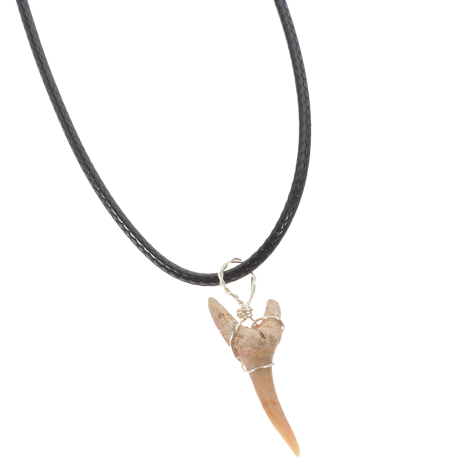 

Shark Tooth Pendant Projector Halloween Lady Necklace Mineral Sharks Charm Stone Cool