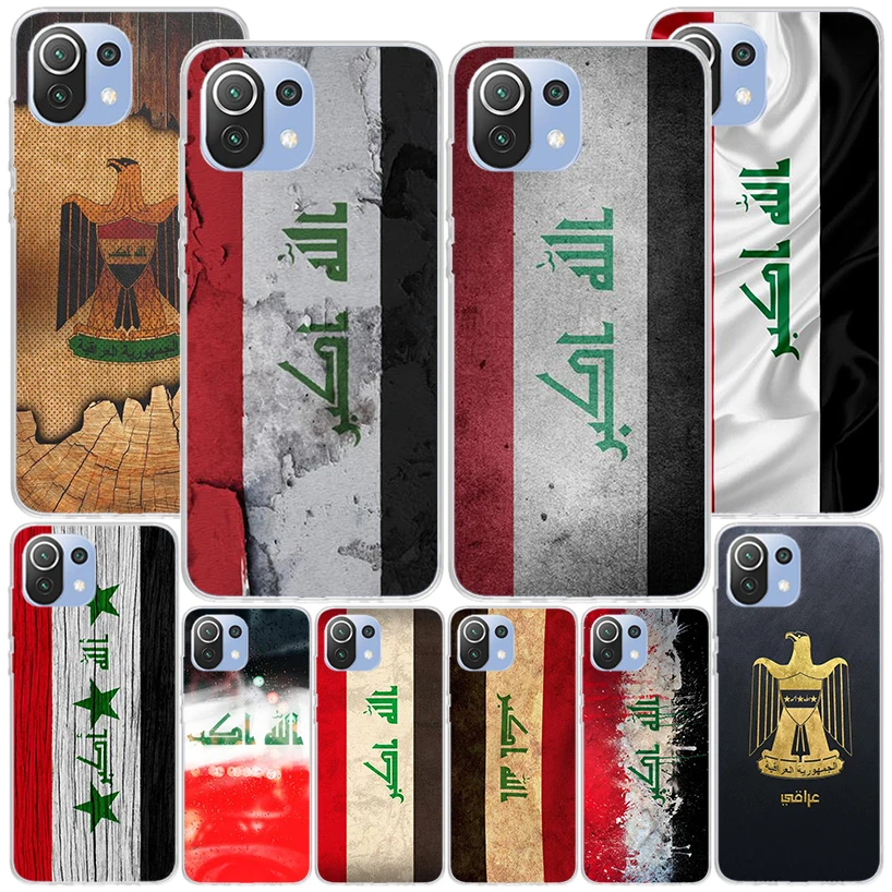 Чехол для телефона с национальным флагом Ирака Xiaomi Redmi Note 10 9S 9 8T 8 Pro 7 5 Mi 12T 11T 10T 9T 12 11