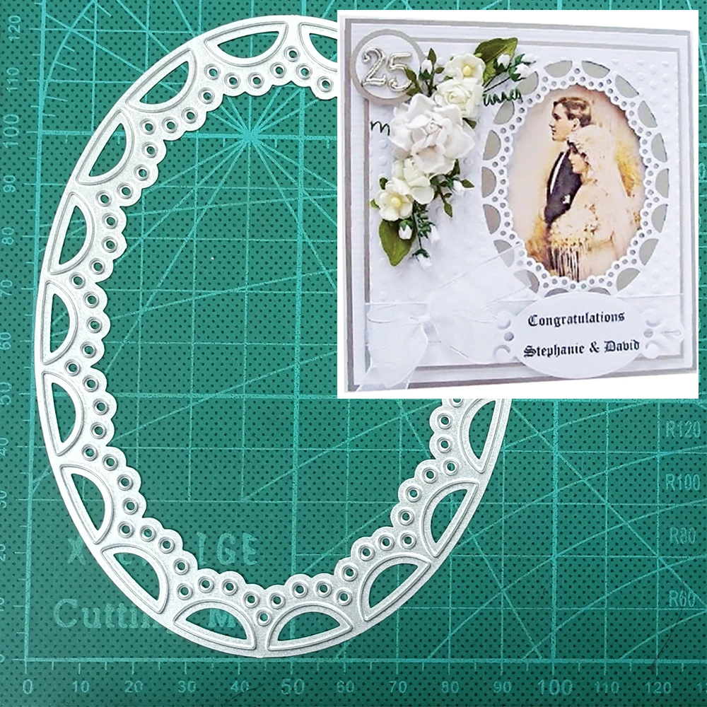 

Новые поступления 2022, металлические Вырубные штампы с круглым фоном, украшение для скрапбукинга, тисненый альбом, открытка «сделай сам», ру...