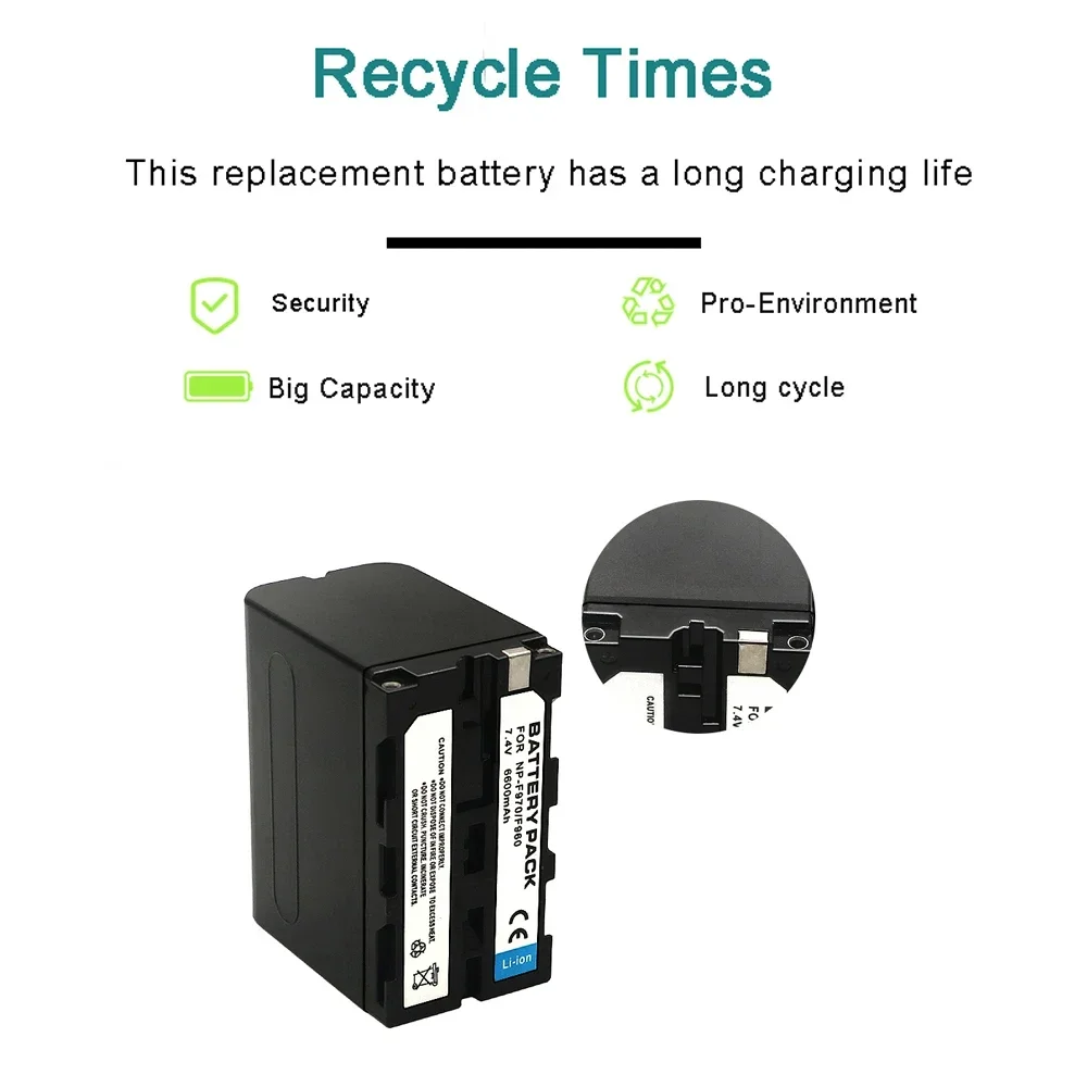 DuraPro Аккумулятор для камеры Sony 6600 мАч