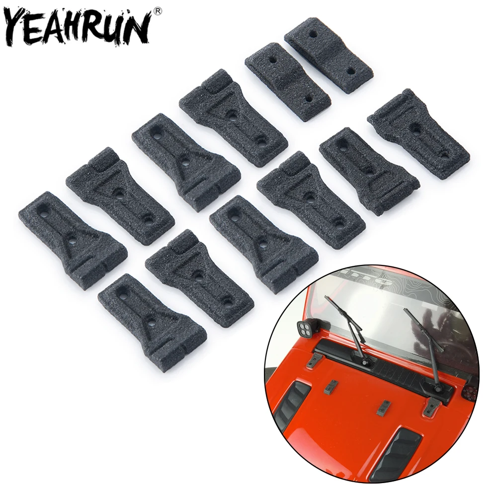 

YEAHRUN RC Car Engine Cover Hinge Tailgate Door Hinge For 1/10 Axial SCX10 & SCX10 III AXI03007 Wrangler AXI03006 Gladiator