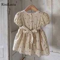 rinilucia girl summe princess dress children floral gown dresses for girls clothing kids birthday party custome vestidos