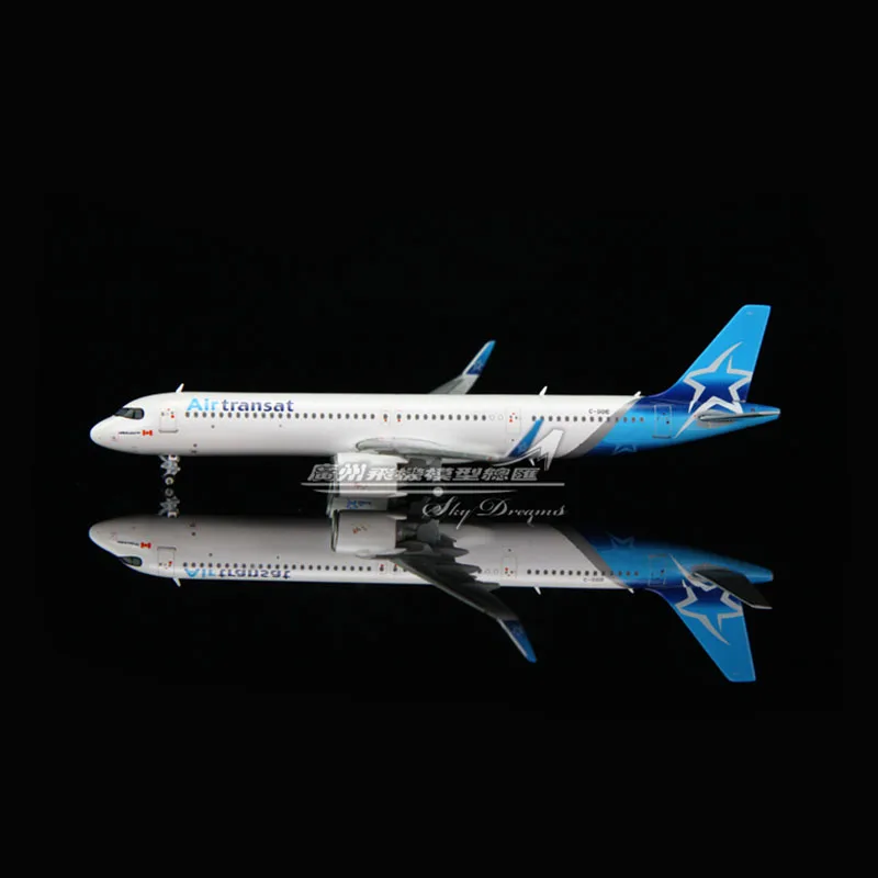 

1:400 масштаб JCWINGS XX4195, авиакомпании Transocean, аэробус A321NEO C-GOIE, пассажирский Джет, коллекционная игрушка, подарок