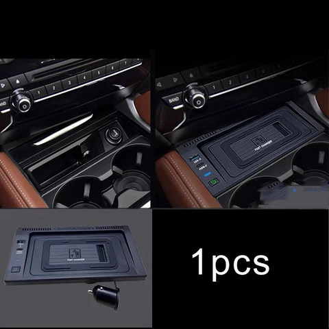 Автомобильное беспроводное зарядное устройство для BMW X5 E70 F15 X6 E71 F16 2014-2018 15 Вт, быстрое зарядное устройство для телефона, зарядное устройство, аксессуары для зарядки
